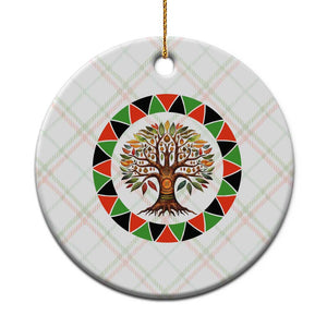Kwanzaa Tree Of Life Ceramic Ornament African American Holiday Gift - Print Your Wear