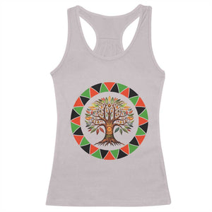 Kwanzaa Tree Of Life Racerback Tank Top African American Holiday Gift - Print Your Wear