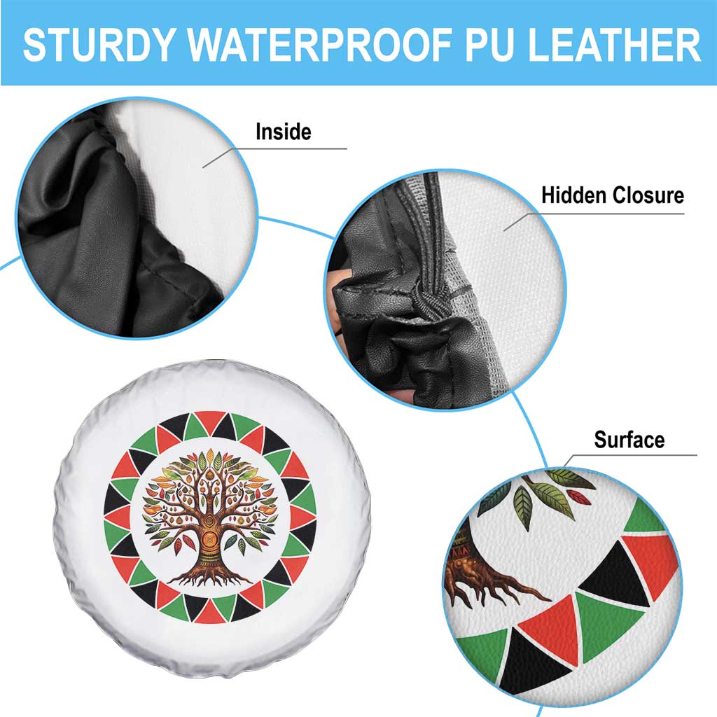 Kwanzaa Tree Of Life Spare Tire Cover African American Holiday Gift TS12 Print Your Wear