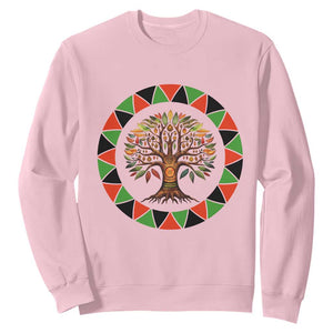Kwanzaa Tree Of Life Sweatshirt African American Holiday Gift TS12 Light Pink Print Your Wear
