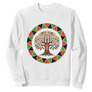 Kwanzaa Tree Of Life Sweatshirt African American Holiday Gift TS12 White Print Your Wear
