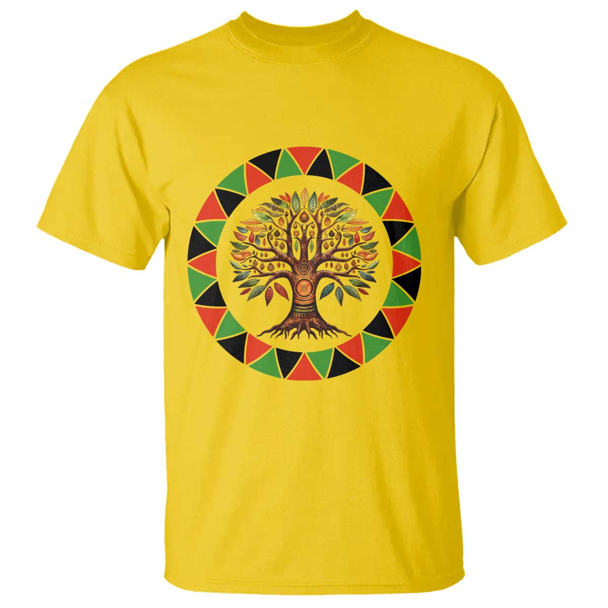 Kwanzaa Tree Of Life T Shirt African American Holiday Gift TS12 Daisy Print Your Wear