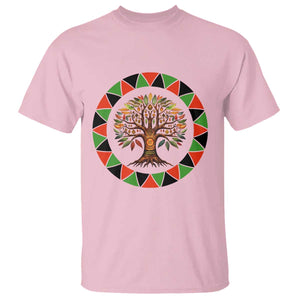 Kwanzaa Tree Of Life T Shirt African American Holiday Gift TS12 Light Pink Print Your Wear