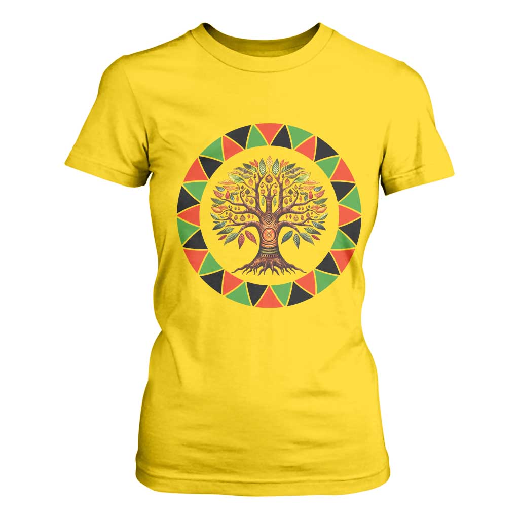 Kwanzaa Tree Of Life T Shirt For Women African American Holiday Gift TS12 Daisy Print Your Wear