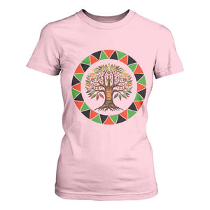 Kwanzaa Tree Of Life T Shirt For Women African American Holiday Gift TS12 Light Pink Print Your Wear