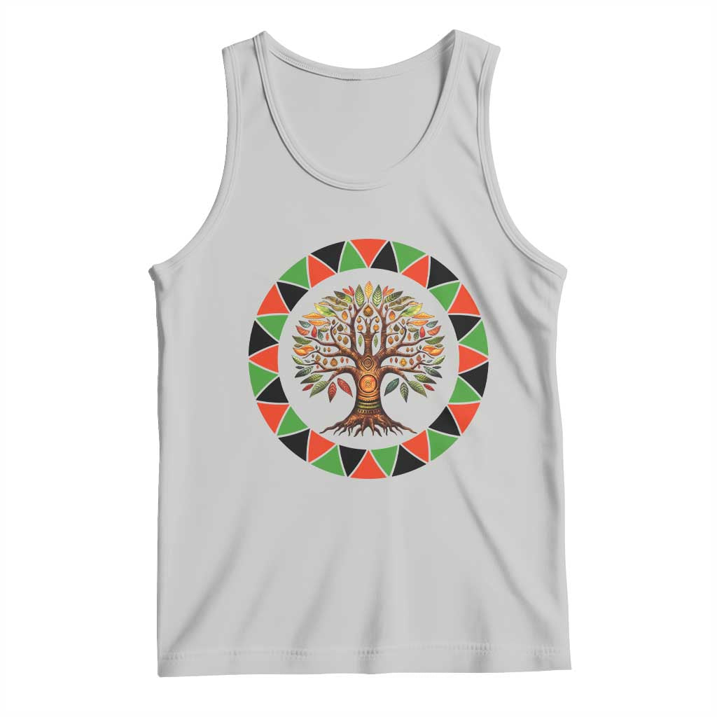Kwanzaa Tree Of Life Tank Top African American Holiday Gift TS12 Ash Print Your Wear
