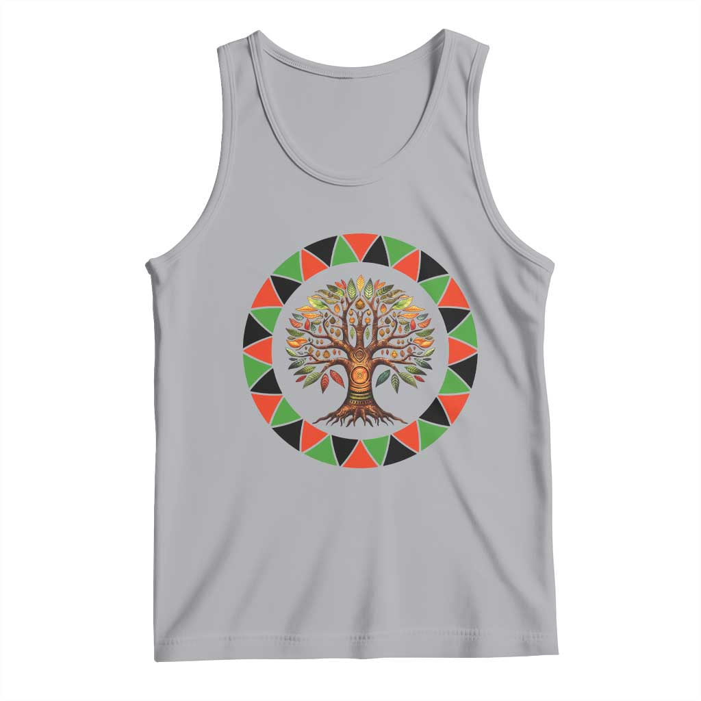 Kwanzaa Tree Of Life Tank Top African American Holiday Gift TS12 Athletic Heather Print Your Wear