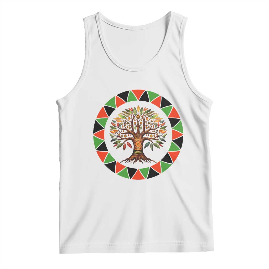 Kwanzaa Tree Of Life Tank Top African American Holiday Gift TS12 White Print Your Wear