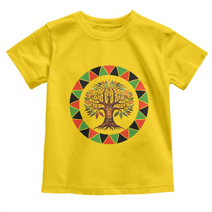 Kwanzaa Tree Of Life Toddler T Shirt African American Holiday Gift - Print Your Wear