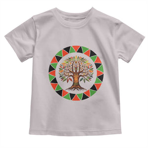 Kwanzaa Tree Of Life Toddler T Shirt African American Holiday Gift TS12 Ice Gray Print Your Wear