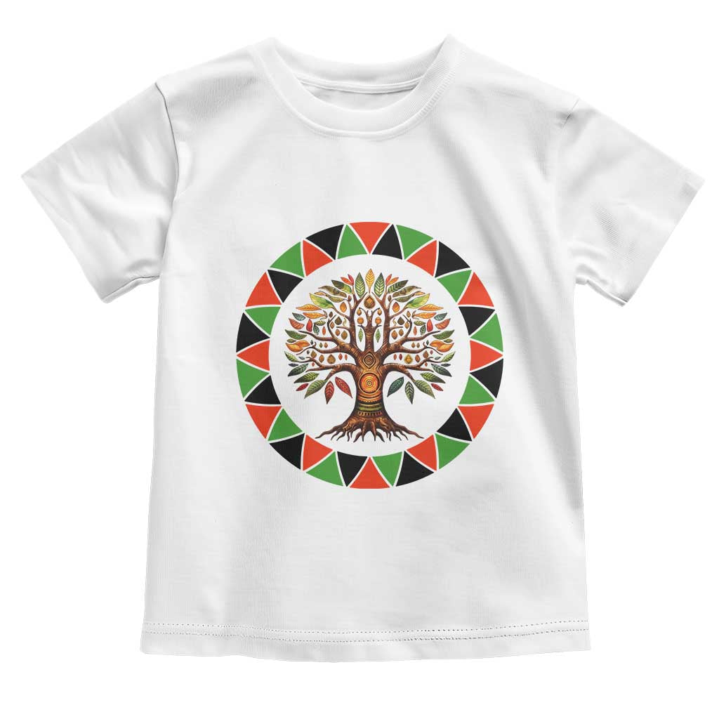 Kwanzaa Tree Of Life Toddler T Shirt African American Holiday Gift - Print Your Wear
