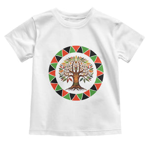 Kwanzaa Tree Of Life Toddler T Shirt African American Holiday Gift - Print Your Wear