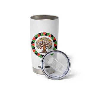 Kwanzaa Tree Of Life Tumbler Cup African American Holiday Gift - Print Your Wear