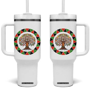 Kwanzaa Tree Of Life Tumbler With Handle African American Holiday Gift TS12 One Size: 40 oz White Print Your Wear