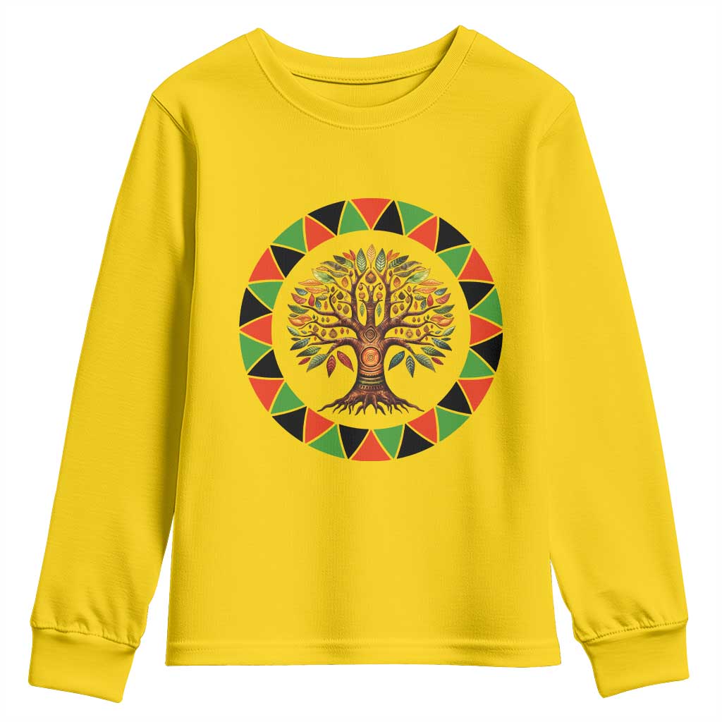 Kwanzaa Tree Of Life Youth Sweatshirt African American Holiday Gift TS12 Daisy Print Your Wear