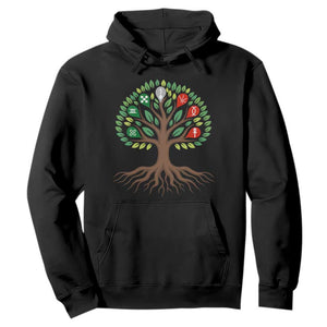 Seven Candles Of Kwanzaa Tree Of Life Hoodie African Heritage Gift TS12 Black Print Your Wear