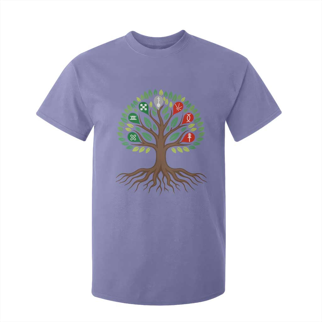 Seven Candles Of Kwanzaa Tree Of Life T Shirt For Kid African Heritage Gift TS12 Violet Print Your Wear