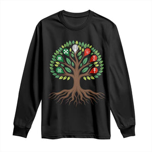 Seven Candles Of Kwanzaa Tree Of Life Long Sleeve Shirt African Heritage Gift TS12 Black Print Your Wear
