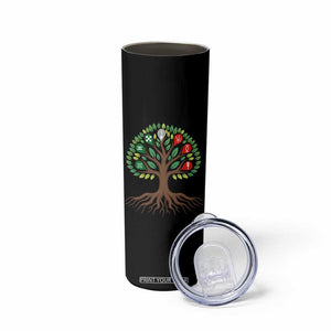 Seven Candles Of Kwanzaa Tree Of Life Skinny Tumbler African Heritage Gift TS12 Print Your Wear