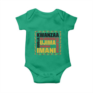 Nguzo Saba Seven Principles Baby Onesie African Heritage Celebration Gift TS12 Irish Green Print Your Wear
