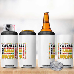 Nguzo Saba Seven Principles 4 in 1 Can Cooler Tumbler African Heritage Celebration Gift - Print Your Wear
