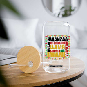 Nguzo Saba Seven Principles Glass Can African Heritage Celebration Gift - Print Your Wear