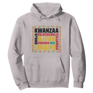 Nguzo Saba Seven Principles Hoodie African Heritage Celebration Gift TS12 Ice Gray Print Your Wear