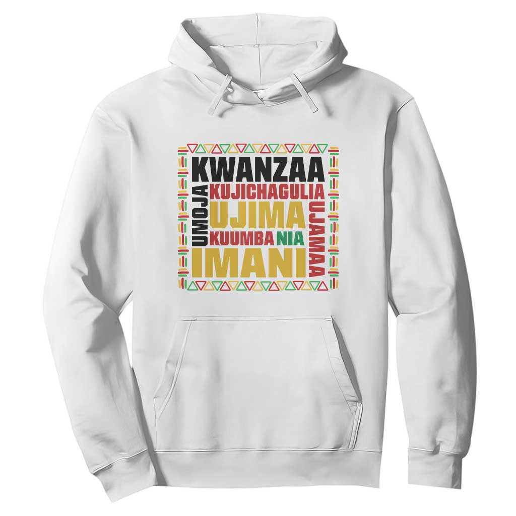 Nguzo Saba Seven Principles Hoodie African Heritage Celebration Gift - Print Your Wear