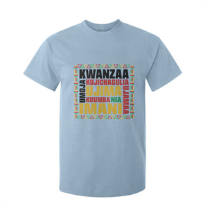 Nguzo Saba Seven Principles T Shirt For Kid African Heritage Celebration Gift TS12 Light Blue Print Your Wear