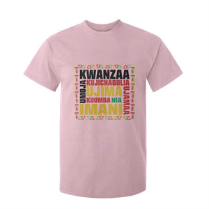 Nguzo Saba Seven Principles T Shirt For Kid African Heritage Celebration Gift TS12 Light Pink Print Your Wear