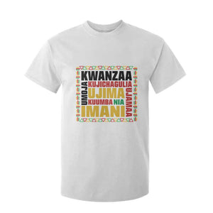 Nguzo Saba Seven Principles T Shirt For Kid African Heritage Celebration Gift TS12 White Print Your Wear