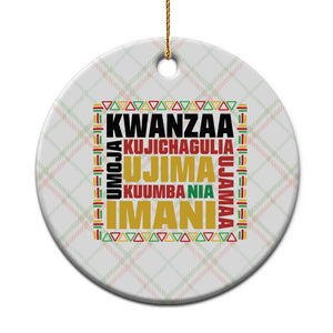 Nguzo Saba Seven Principles Ceramic Ornament African Heritage Celebration Gift TS12 1pc Christmas Plaid Print Your Wear