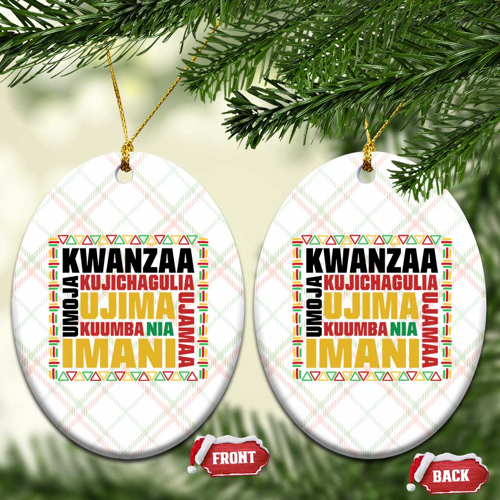 Nguzo Saba Seven Principles Ceramic Ornament African Heritage Celebration Gift TS12 Print Your Wear
