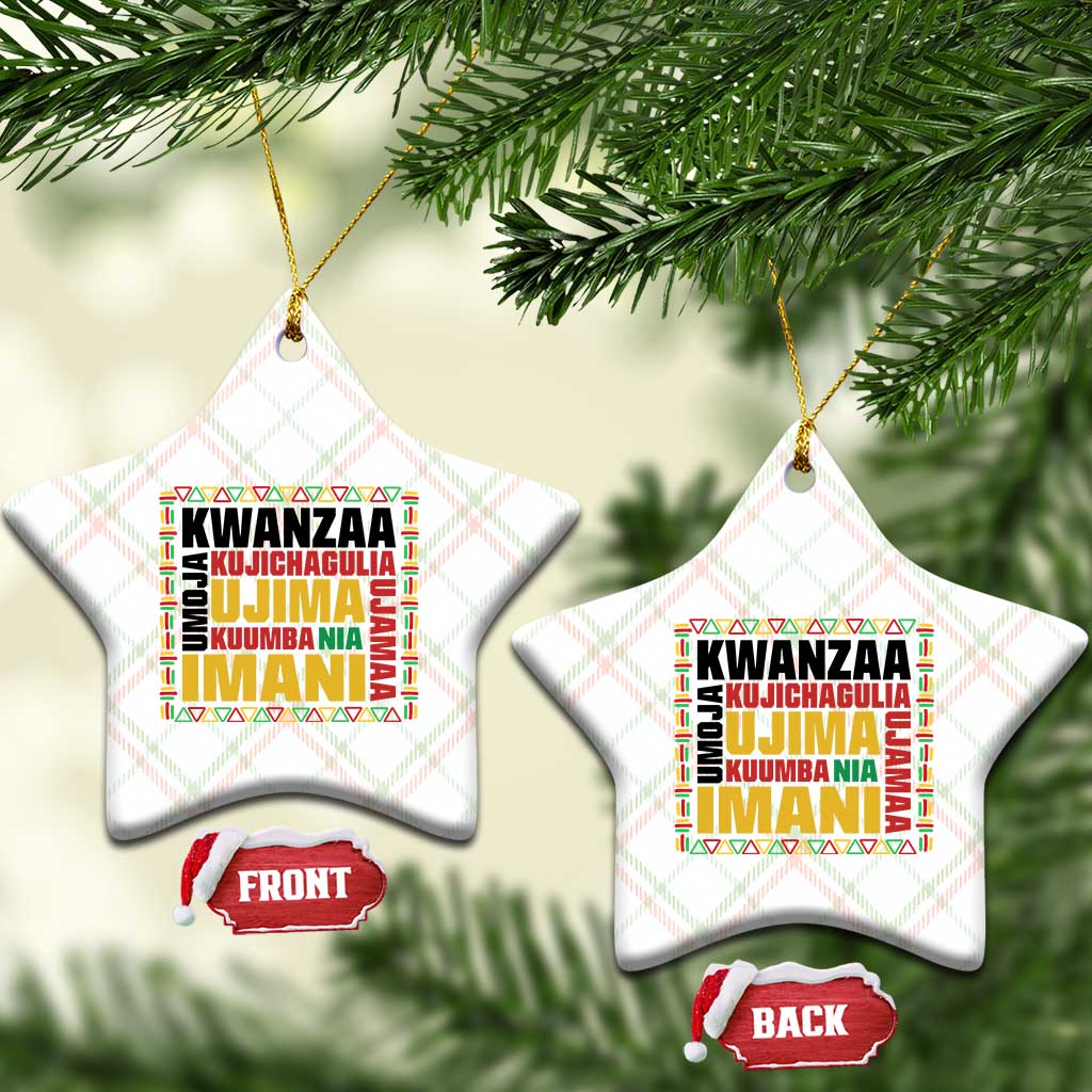 Nguzo Saba Seven Principles Ceramic Ornament African Heritage Celebration Gift - Print Your Wear