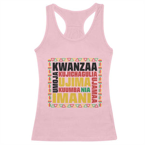 Nguzo Saba Seven Principles Racerback Tank Top African Heritage Celebration Gift - Print Your Wear