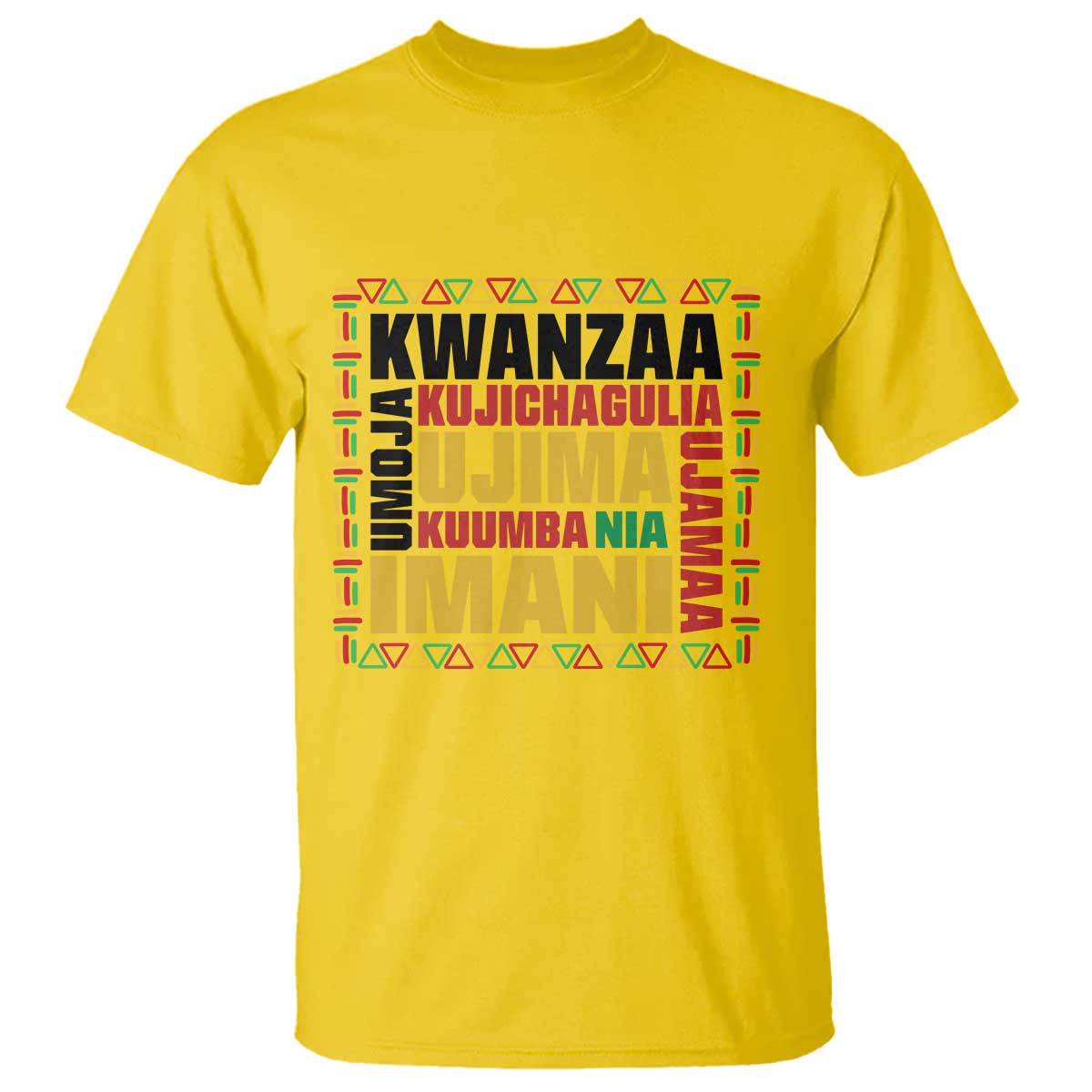 Nguzo Saba Seven Principles T Shirt African Heritage Celebration Gift TS12 Daisy Print Your Wear