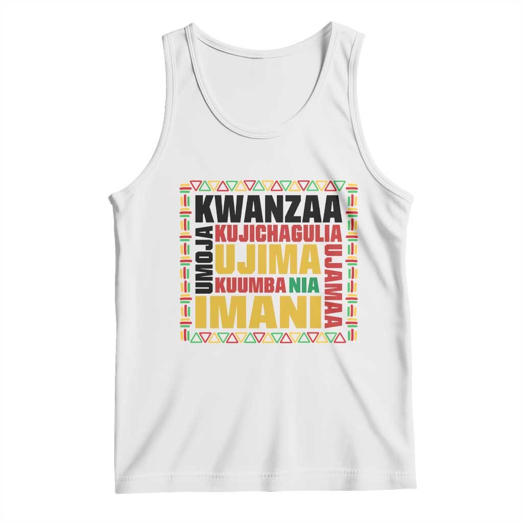 Nguzo Saba Seven Principles Tank Top African Heritage Celebration Gift - Print Your Wear