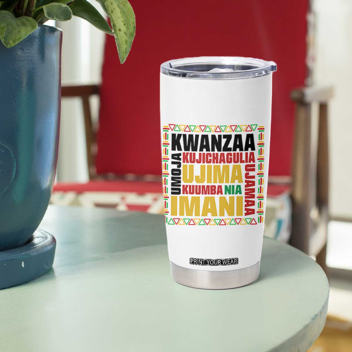 Nguzo Saba Seven Principles Tumbler Cup African Heritage Celebration Gift TS12 Print Your Wear