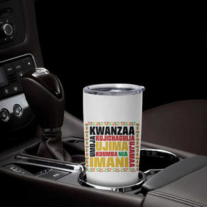 Nguzo Saba Seven Principles Tumbler Cup African Heritage Celebration Gift - Print Your Wear
