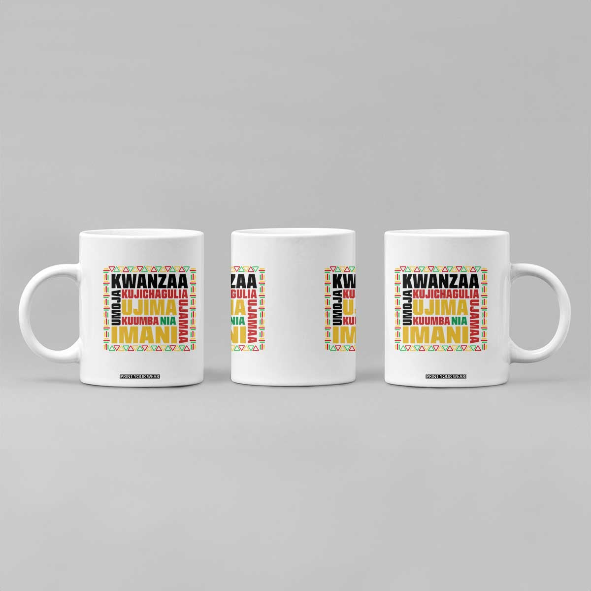Nguzo Saba Seven Principles Coffee Mug African Heritage Celebration Gift - Print Your Wear