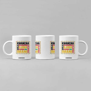 Nguzo Saba Seven Principles Coffee Mug African Heritage Celebration Gift - Print Your Wear