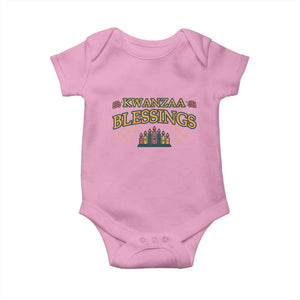 Kwanzaa Blessings Baby Onesie African Heritage Celebration Gift TS12 Light Pink Print Your Wear