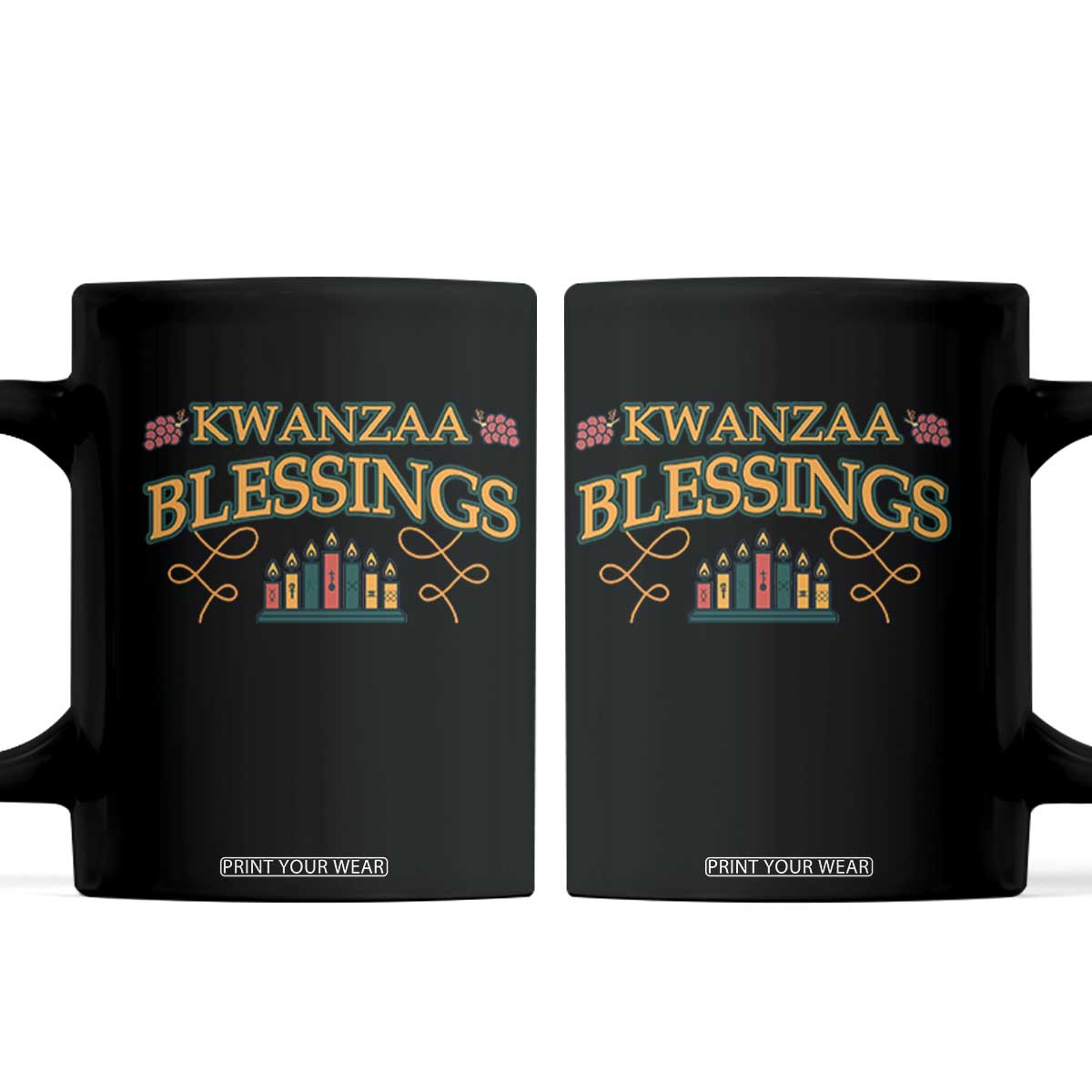 Kwanzaa Blessings Coffee Mug African Heritage Celebration Gift TS12 Black Print Your Wear