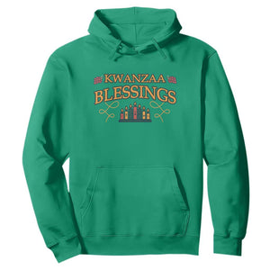 Kwanzaa Blessings Hoodie African Heritage Celebration Gift TS12 Irish Green Print Your Wear