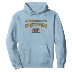 Kwanzaa Blessings Hoodie African Heritage Celebration Gift TS12 Light Blue Print Your Wear