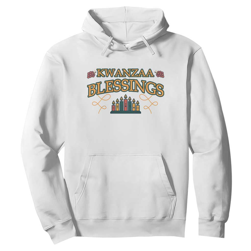 Kwanzaa Blessings Hoodie African Heritage Celebration Gift TS12 White Print Your Wear