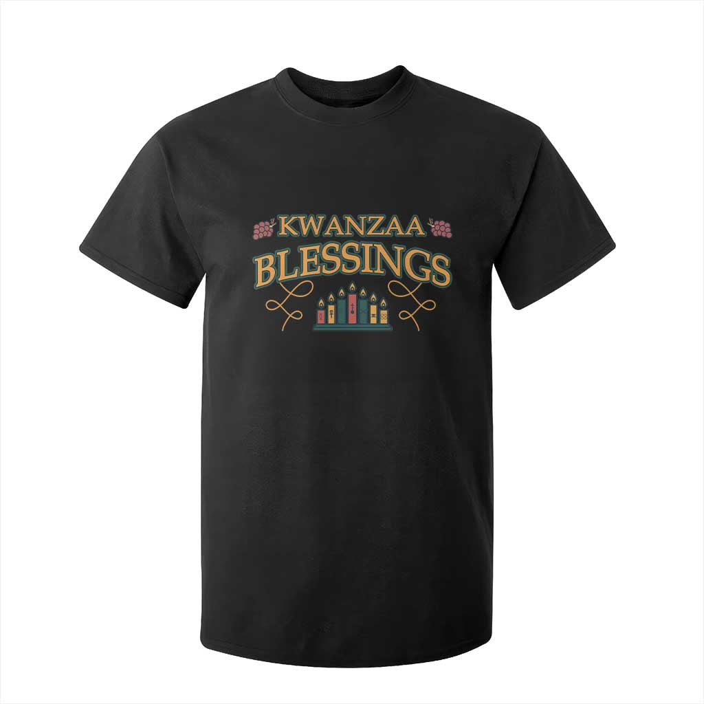 Kwanzaa Blessings T Shirt For Kid African Heritage Celebration Gift TS12 Black Print Your Wear