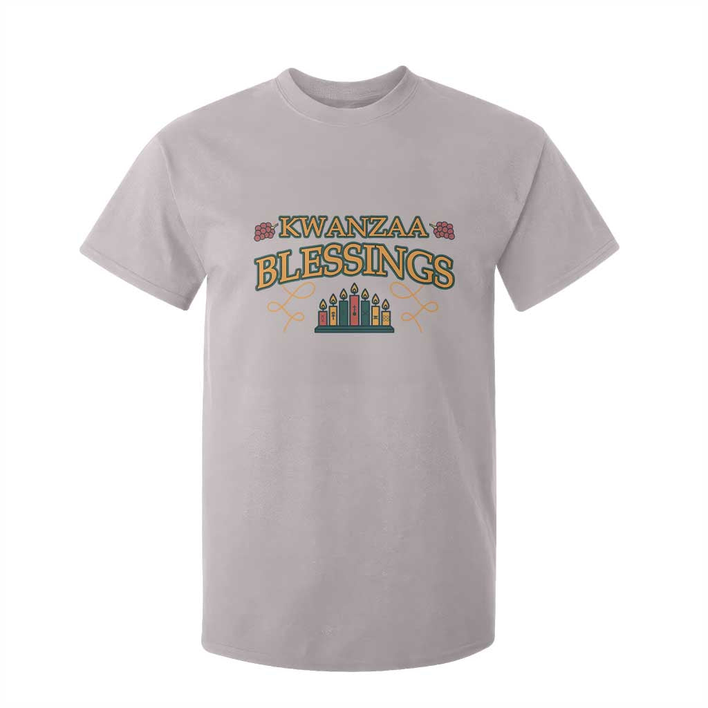 Kwanzaa Blessings T Shirt For Kid African Heritage Celebration Gift TS12 Ice Gray Print Your Wear