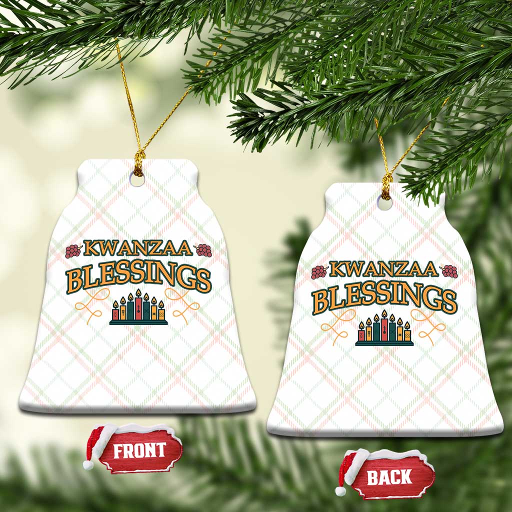 Kwanzaa Blessings Ceramic Ornament African Heritage Celebration Gift - Print Your Wear