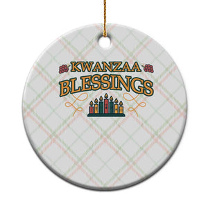 Kwanzaa Blessings Ceramic Ornament African Heritage Celebration Gift TS12 1pc Christmas Plaid Print Your Wear